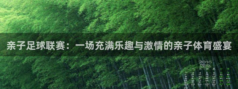 意昂5Kgame体育2官网入口：亲子足球联赛：一场充满乐趣与激情的亲子体育盛宴