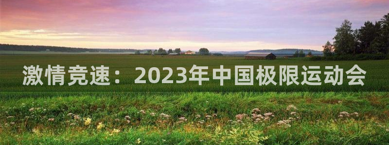意昂5Kgame3官网：激情竞速：2023年中国极限运动会